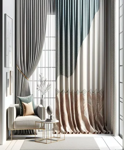 Modern Curtains Fabric Options Image